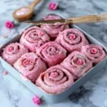 Pink Velvet Cinnamon Rolls