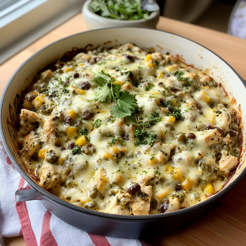 Salsa Verde Chicken Casserole
