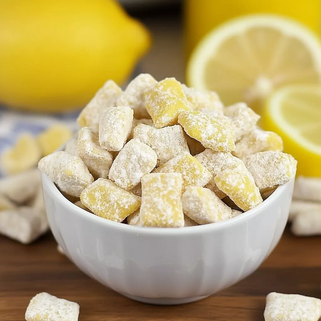 Zesty Lemonade Puppy Chow Snack