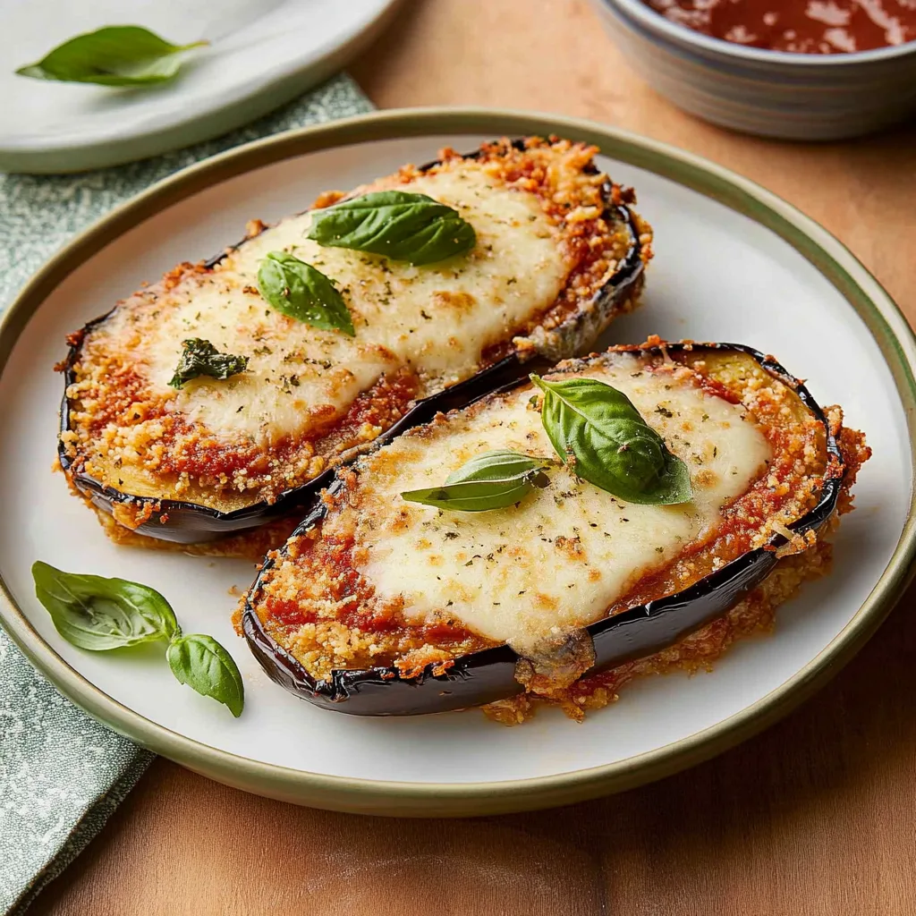 Crispy Baked Eggplant Parmesan