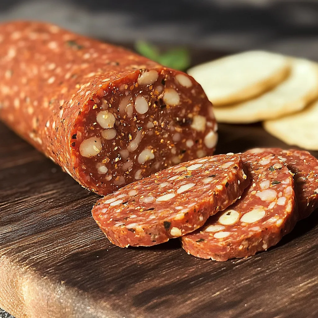 Homemade Vegan Salami