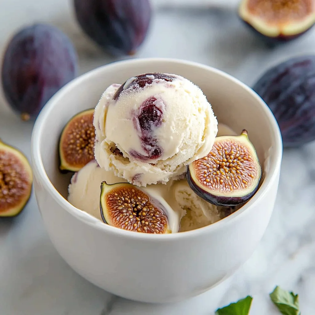Fig Ricotta Ice Cream