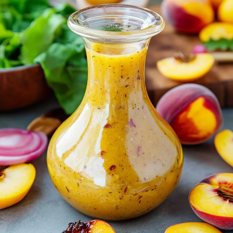 Peach Honey Dijon Balsamic Vinaigrette