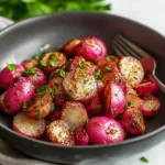 25-Minute Garlic Roasted Radishes
