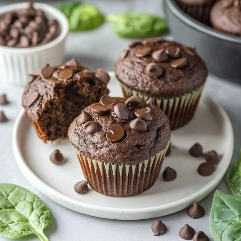 Chocolate Spinach Muffins