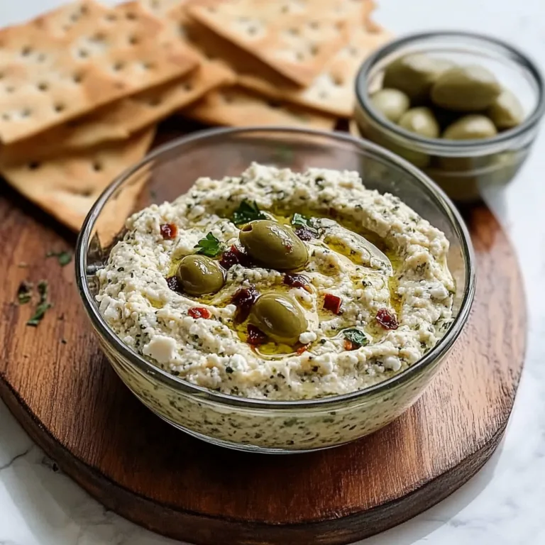 Creamy Feta & Green Olive Spread