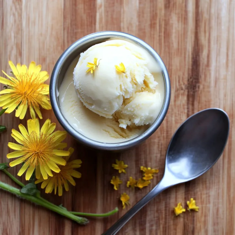 Dandelion & Honey Ice Cream