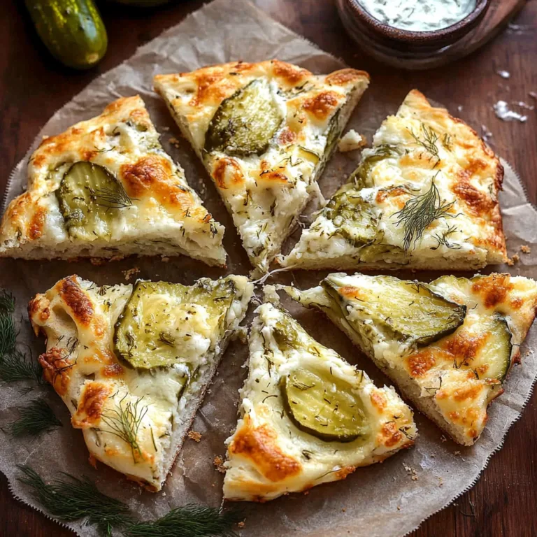 Dill Pickle Focaccia Bread