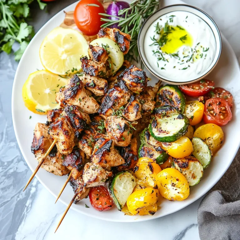 Greek Chicken Kabobs