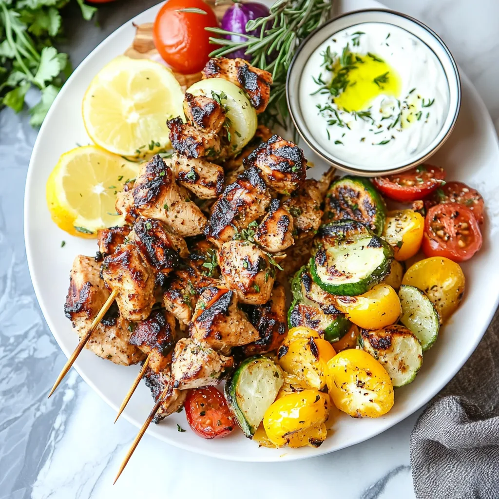 Greek Chicken Kabobs