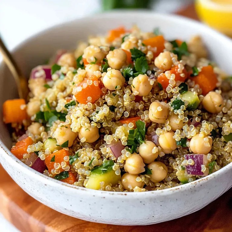 Lemon Herb Quinoa with Garbanzo Beans