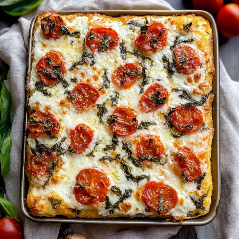 Margherita Focaccia Bread
