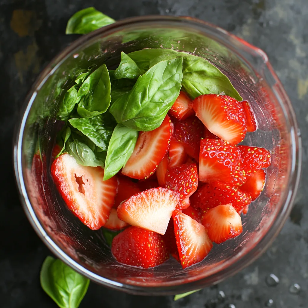 Strawberry Basil Smash Cocktail