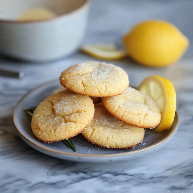 Rosemary Cookies with Lemon Sugar