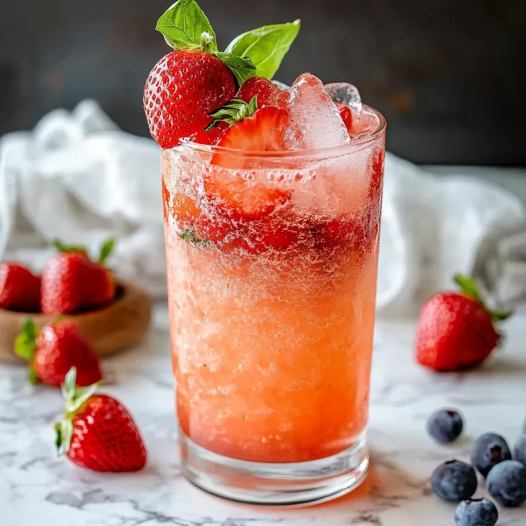 Strawberry Basil Smash Cocktail