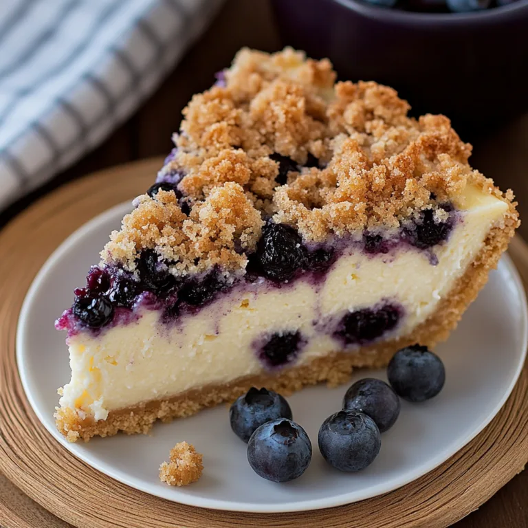Blueberry Crumble Cheesecake