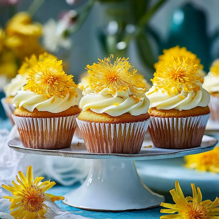 Dandelion Cupcakes