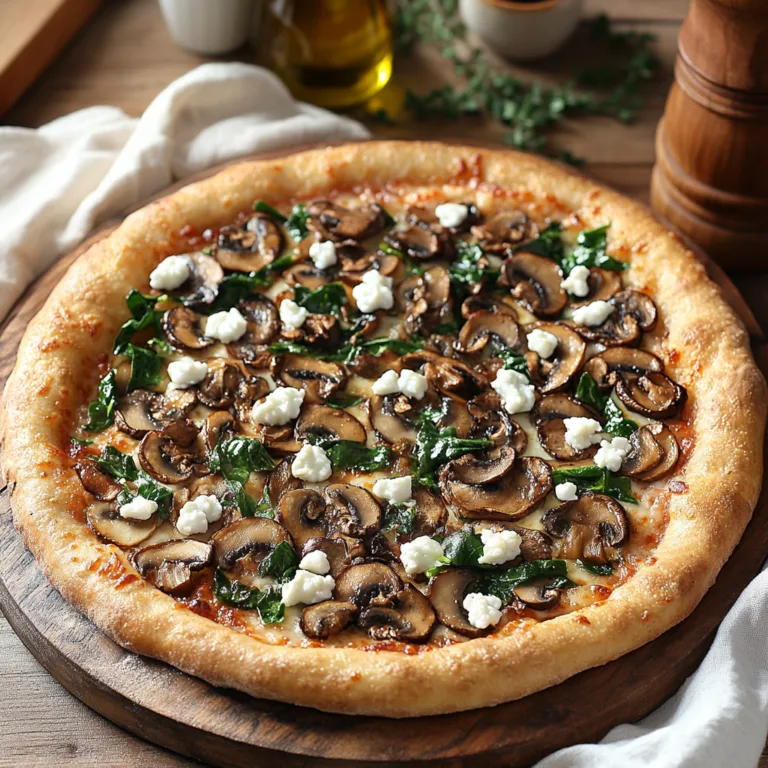 Mushroom & Goat Cheese Pizza