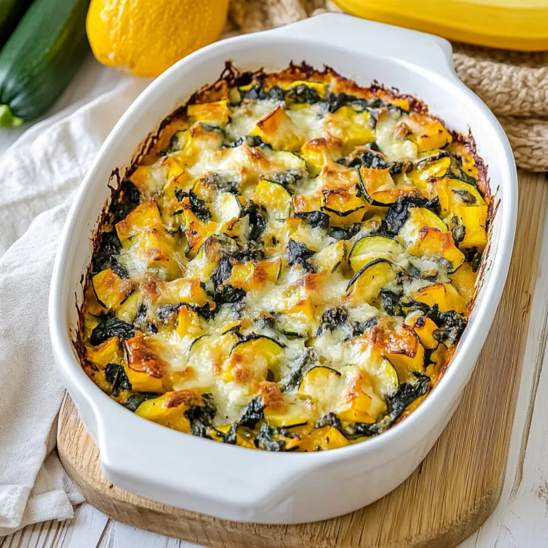 Spinach and Zucchini Vegetable Bake