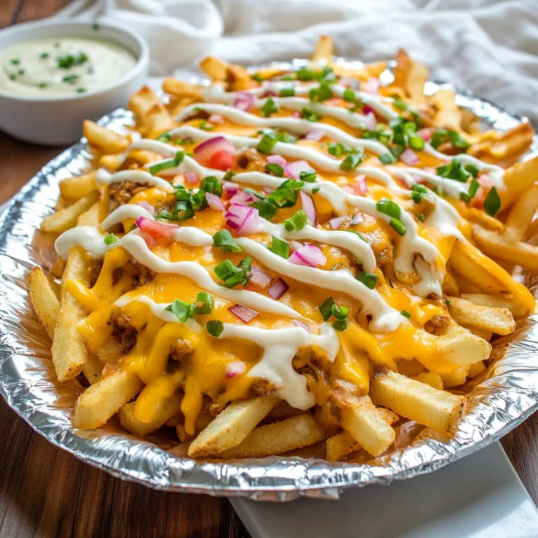 Cheesy Ranch Foil Packet Cheese Fries