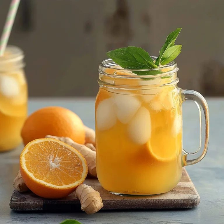 Iced Orange Ginger Green Tea