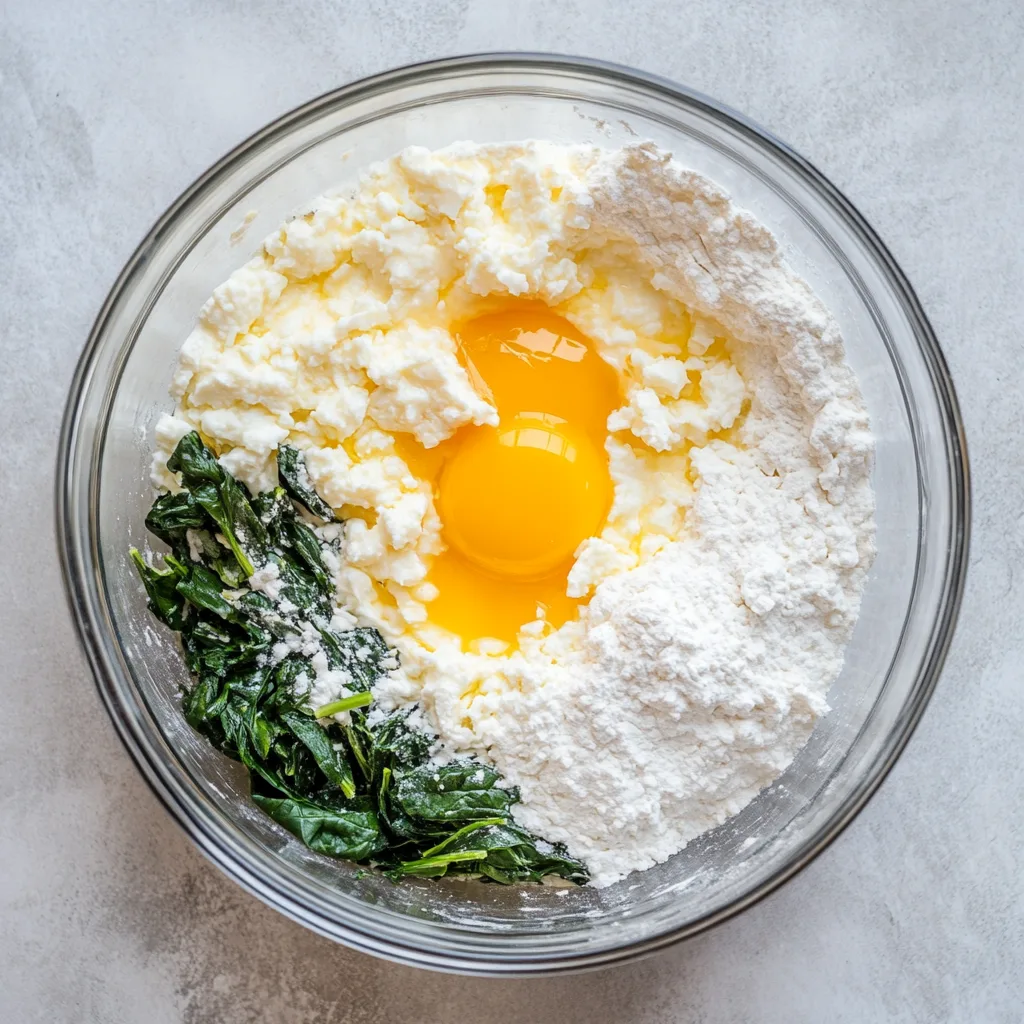 Spinach Cottage Cheese Flagels