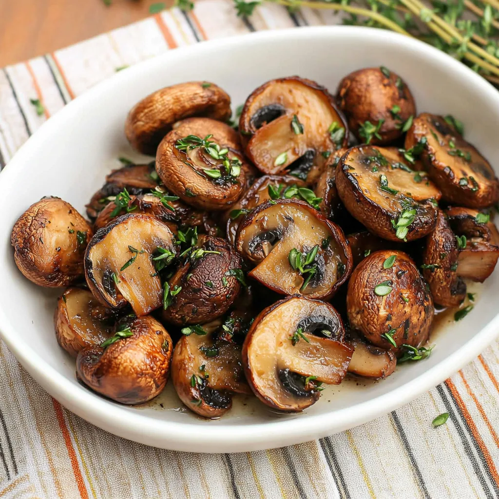 Roasted Mushrooms with Garlic & Thyme