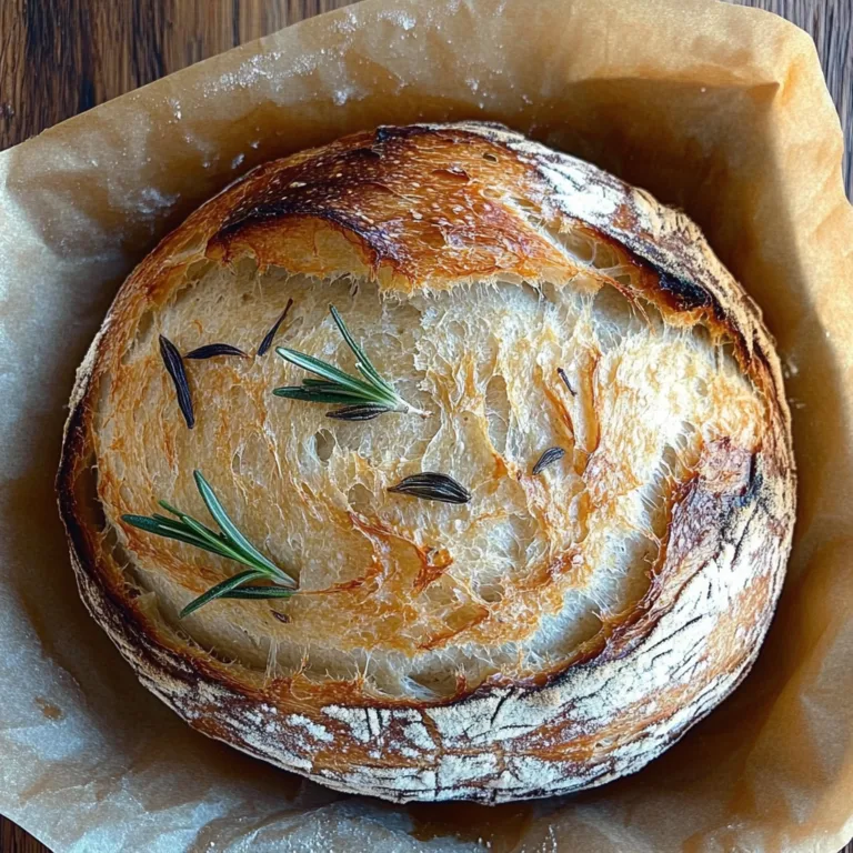 Rosemary & Roasted Garlic Artisan Bread
