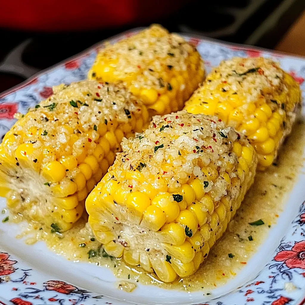 Garlic Parmesan Corn on the Cob