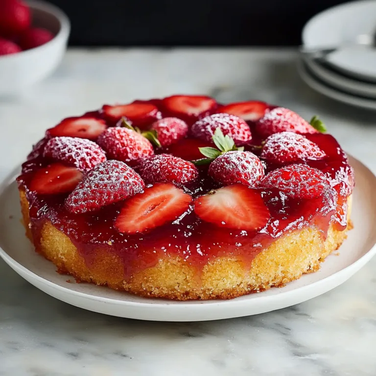 Strawberry Upside Down Cake
