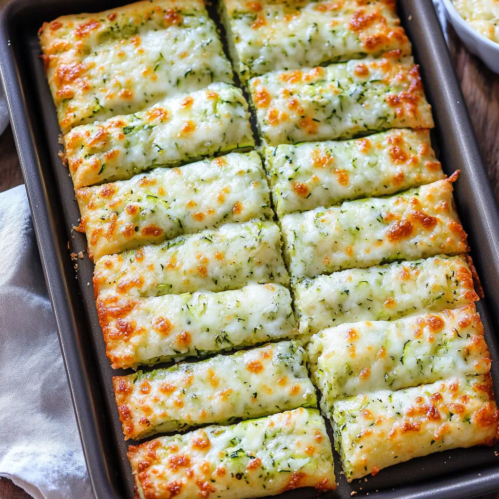 Cheesy Zucchini Breadsticks
